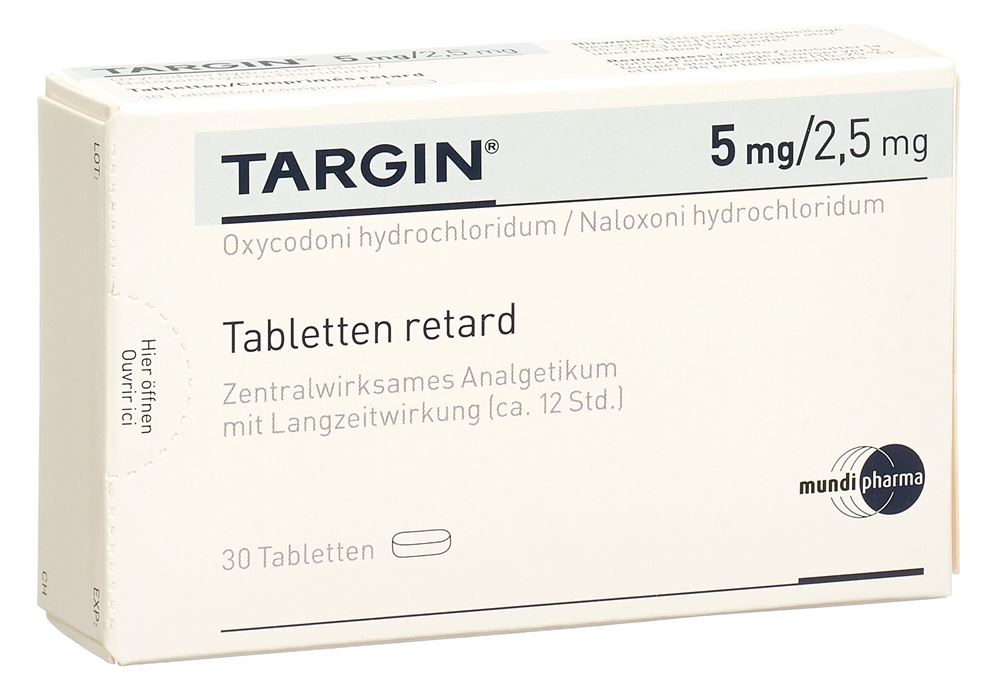 TARGIN cpr ret 5 mg/2.5 mg 30 pce