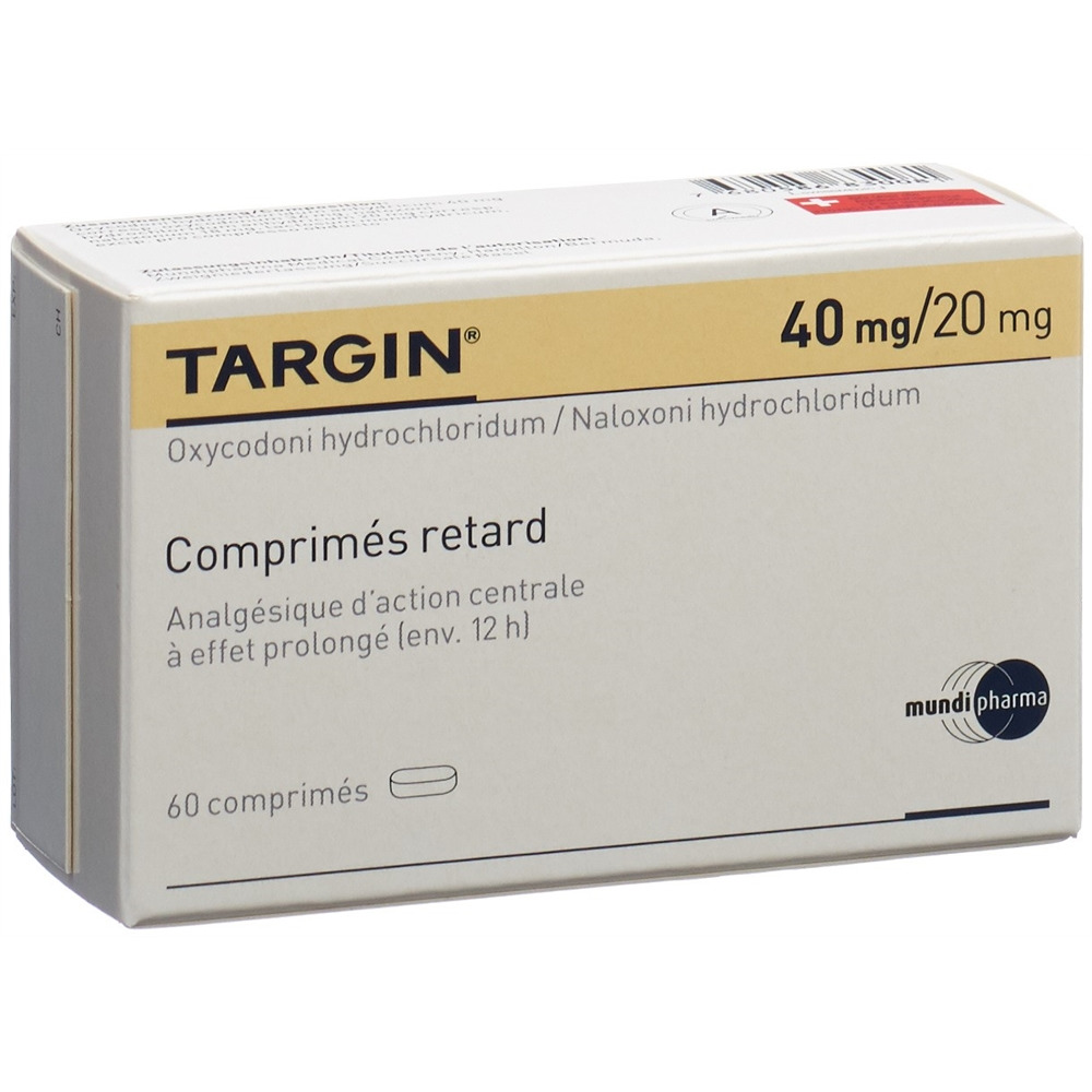 TARGIN cpr ret 40 mg/20 mg 60 pce