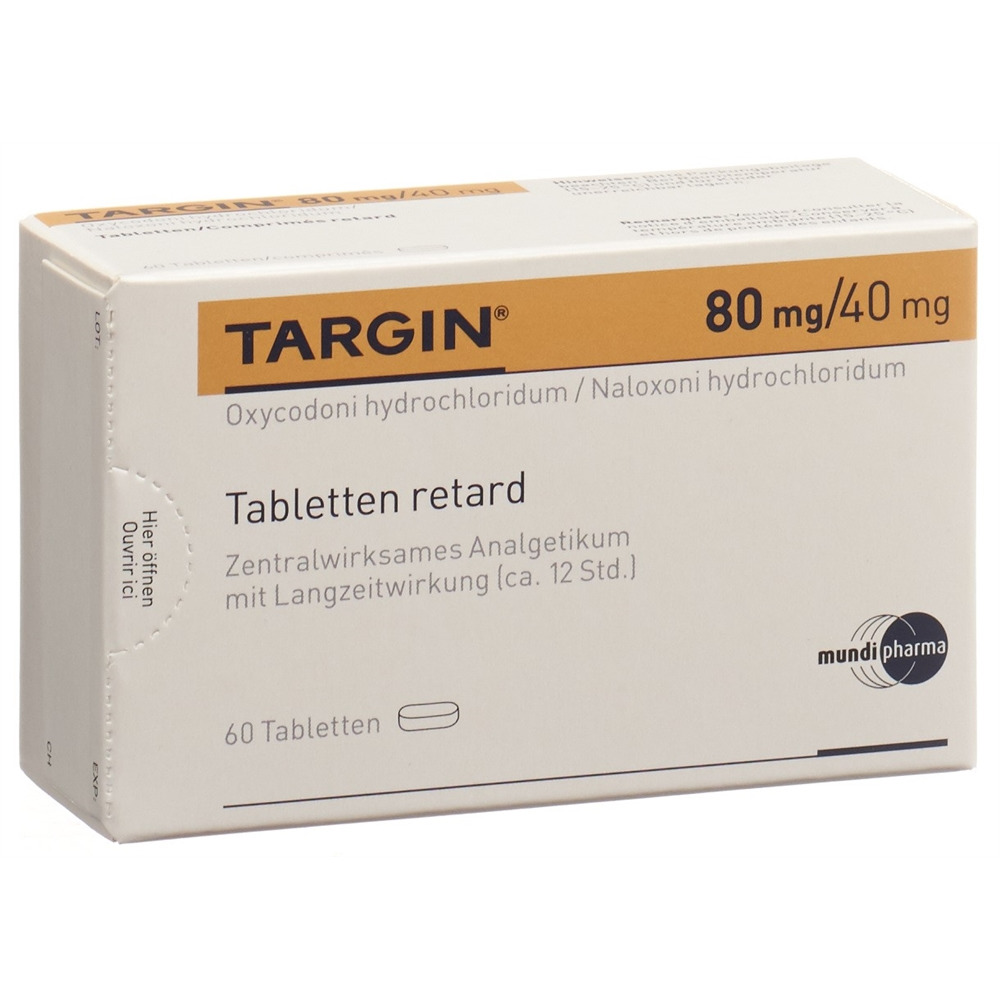 Targin 80 mg/40 mg, Tabletten retard