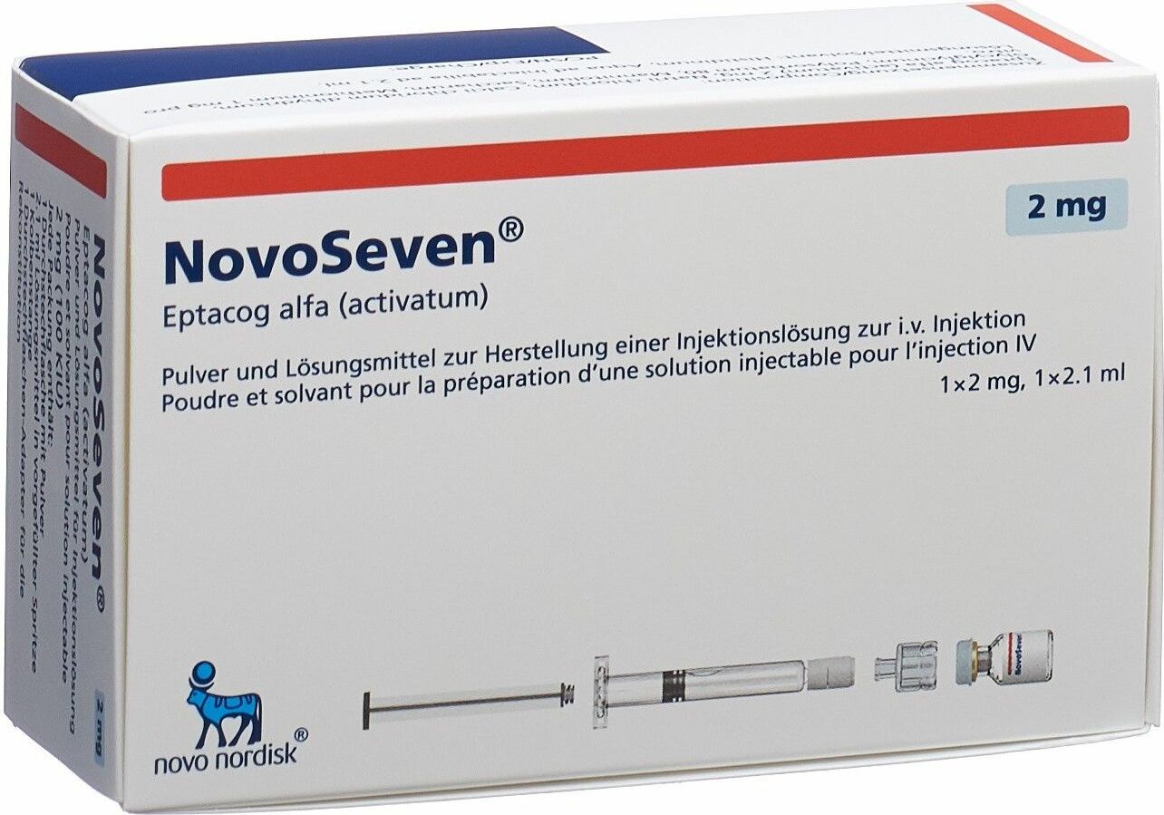 NovoSeven 2 mg, Pulver und Lösungsmittel zur Herstellung einer Injektionslösung