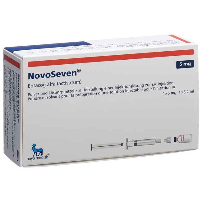 NovoSeven 5 mg, Pulver und Lösungsmittel zur Herstellung einer Injektionslösung