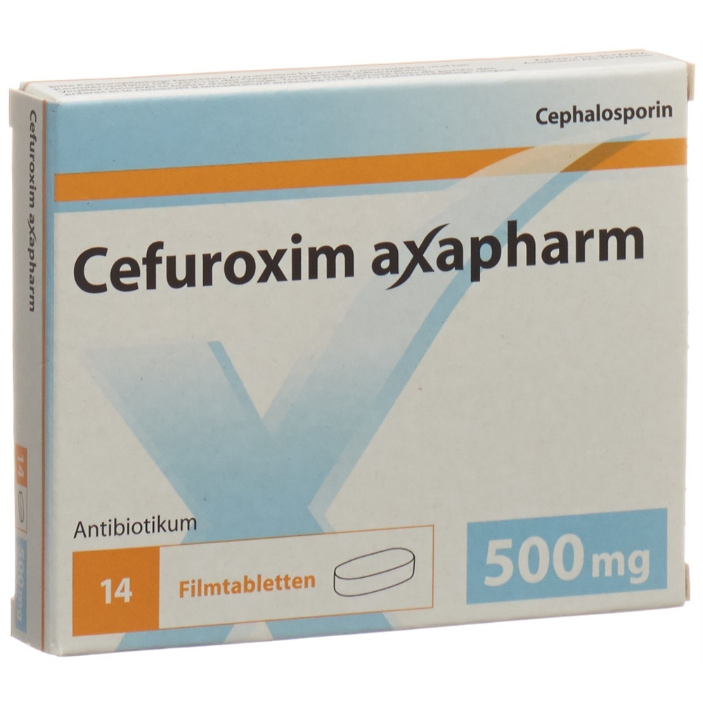 CEFUROXIME axapharm cpr pell 500 mg 14 pce