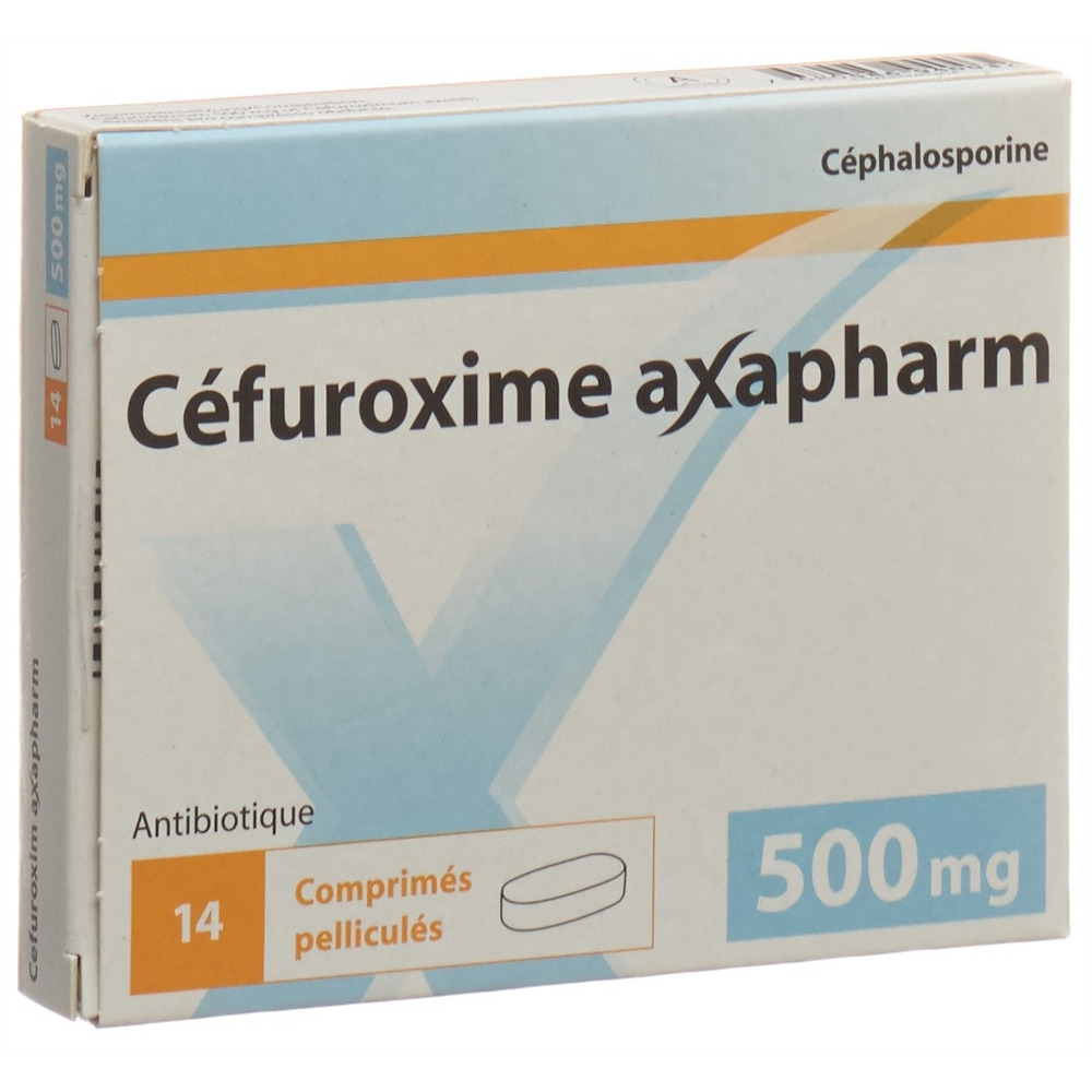 CEFUROXIME axapharm cpr pell 500 mg 14 pce