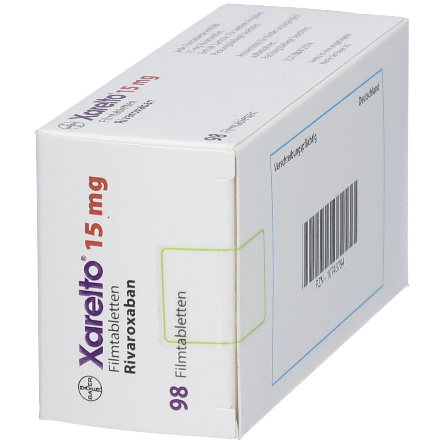 Xarelto 15 mg, Filmtabletten