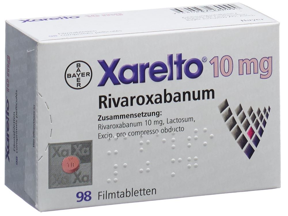 XARELTO cpr pell 10 mg 98 pce