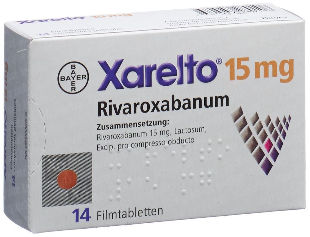 XARELTO cpr pell 15 mg 14 pce