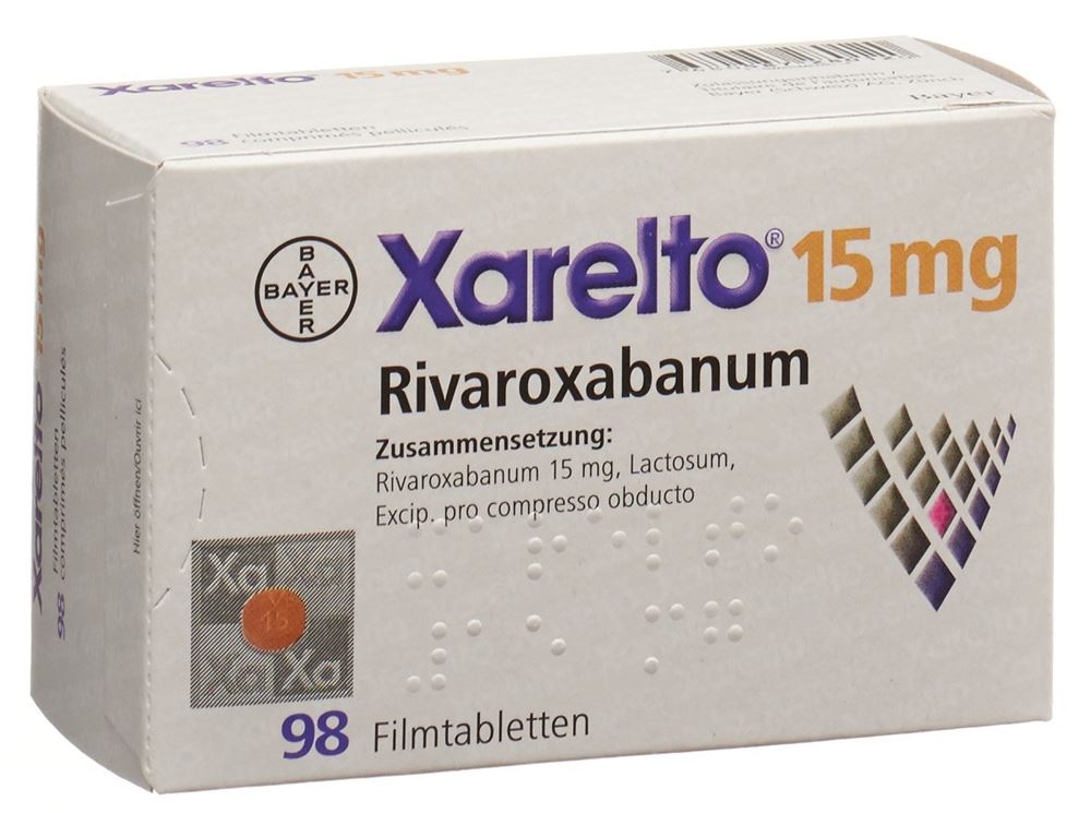 XARELTO cpr pell 15 mg 98 pce