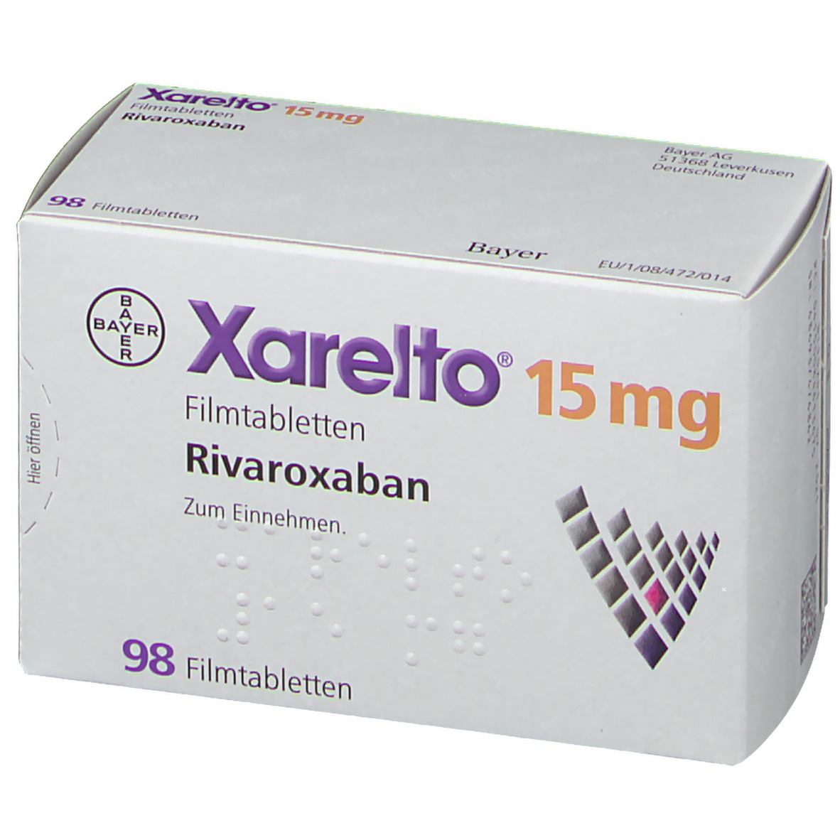 Xarelto 15 mg, Filmtabletten