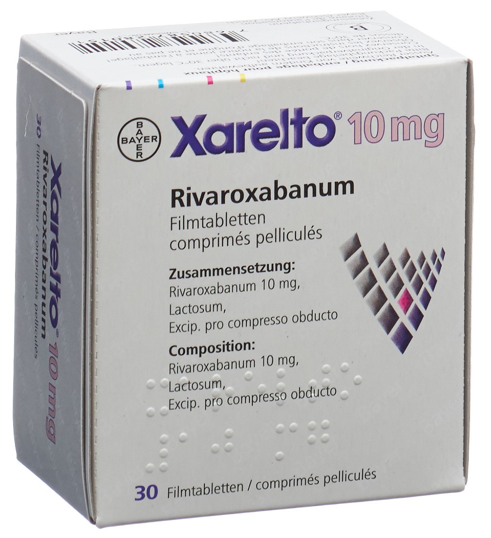 XARELTO cpr pell 10 mg bte 100 pce