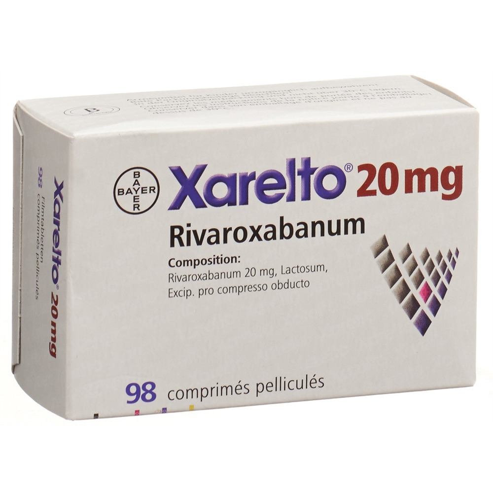 XARELTO cpr pell 20 mg 98 pce