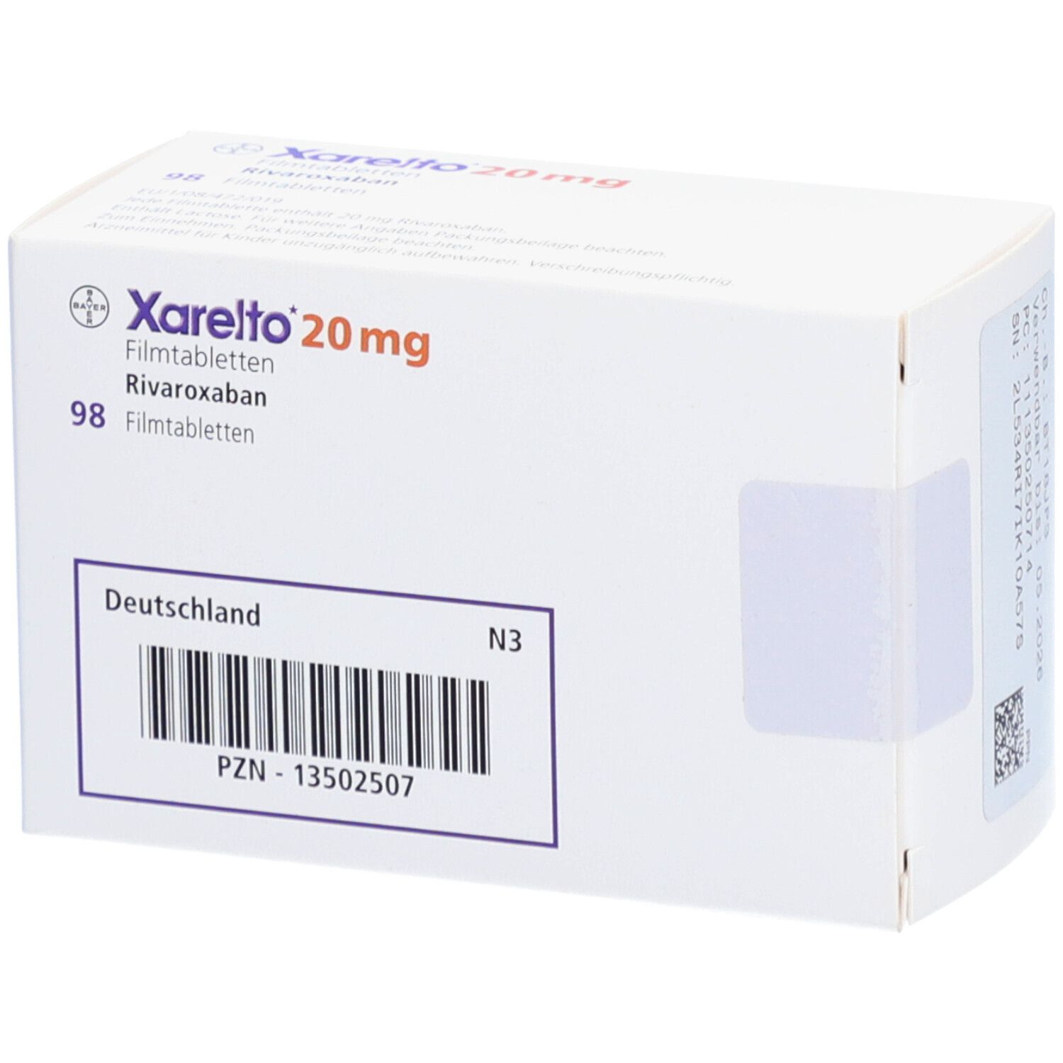 Xarelto 20 mg, Filmtabletten