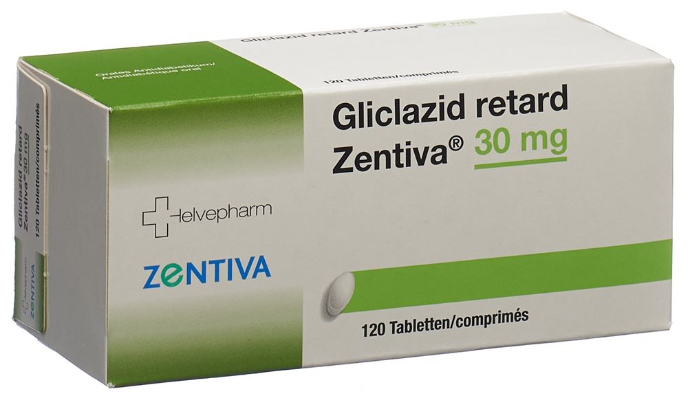 GLICLAZIDE retard Zentiva cpr ret 30 mg 120 pce