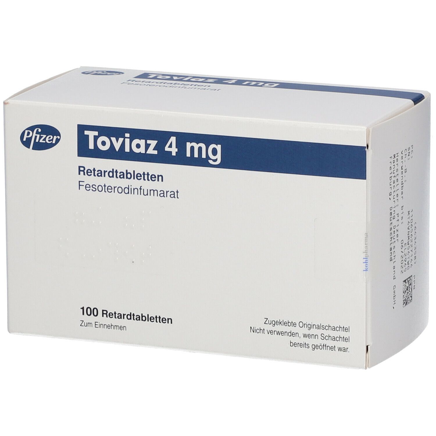 Toviaz, Retardtabletten 4 mg