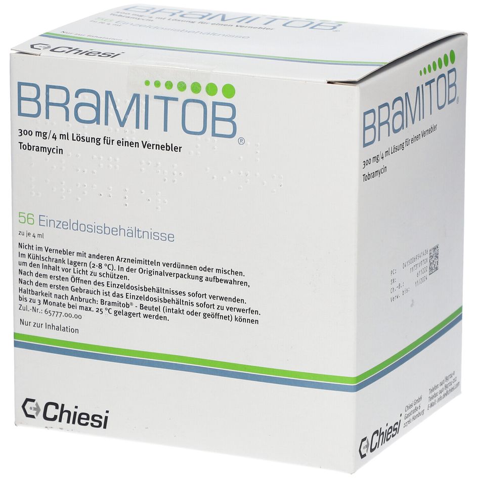 Bramitob, solution pour inhalation par nébuliseur