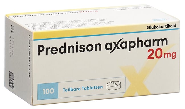 Prednison Axapharm 20 mg, Tabletten