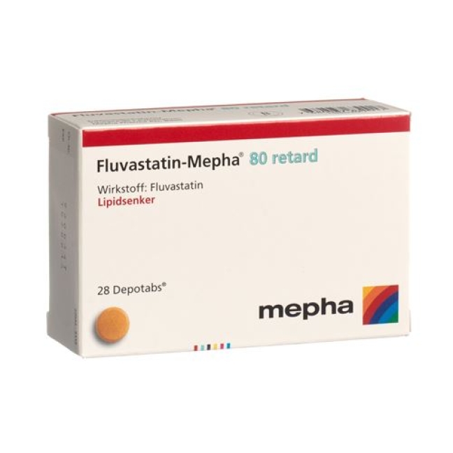 Fluvastatin-Mepha 80 retard, Depotabs