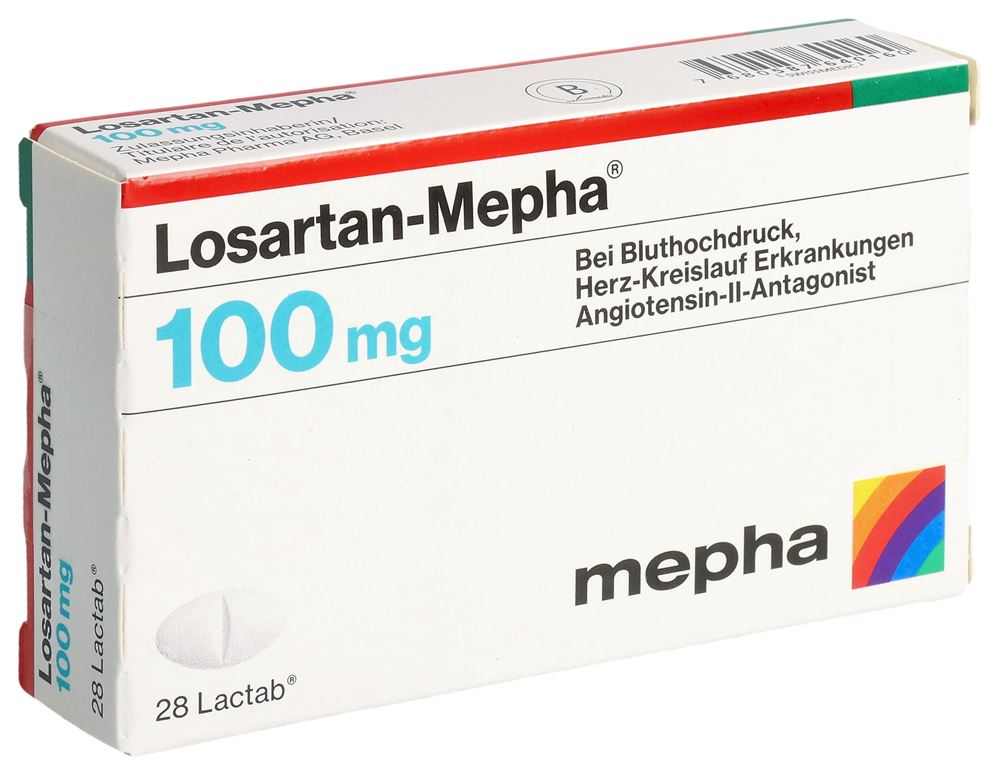 LOSARTAN Mepha Lactab 100 mg 28 pce
