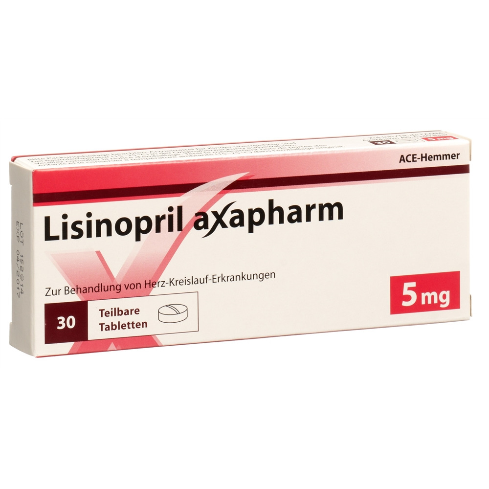 LISINOPRIL axapharm cpr 5 mg 30 pce