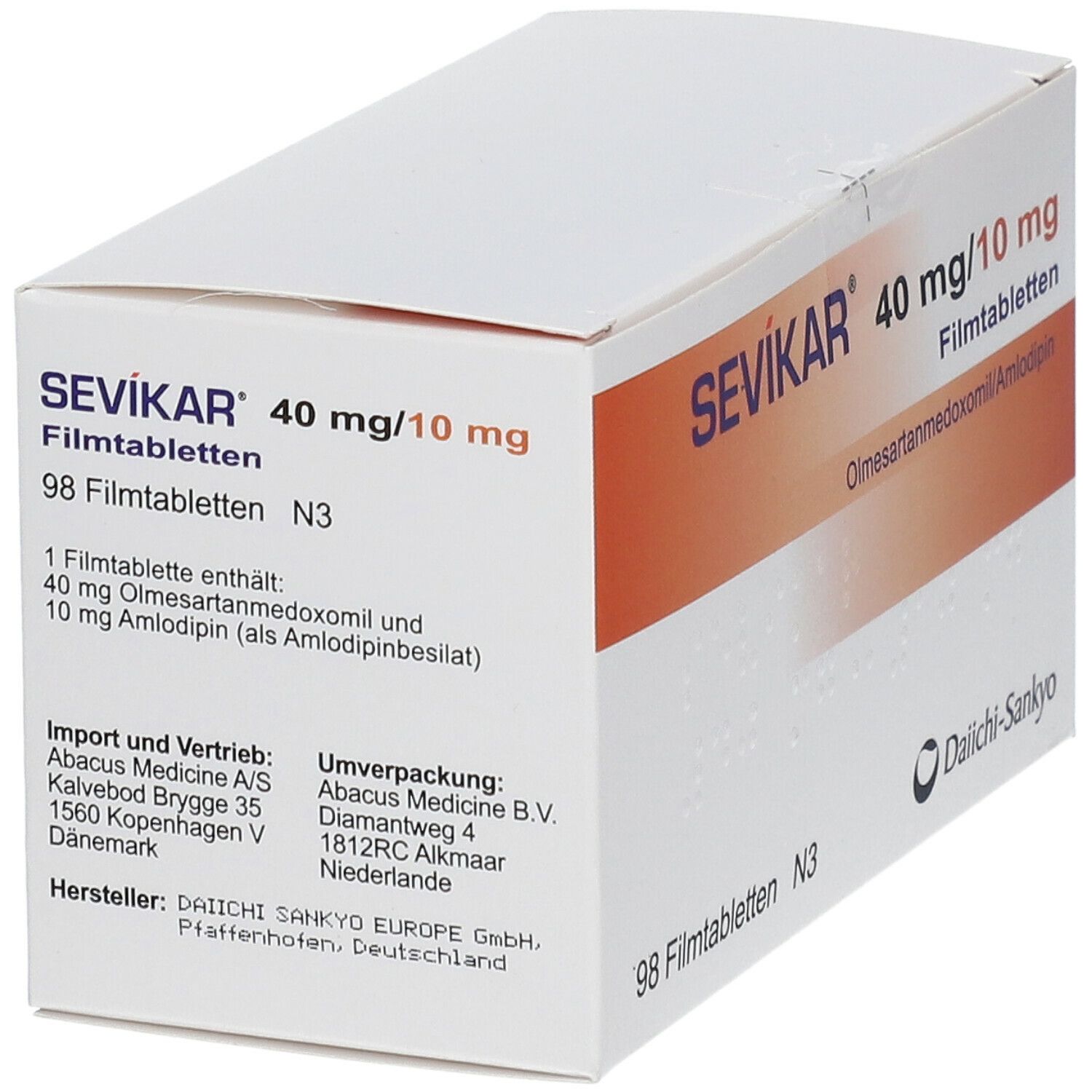 Sevikar 40mg/10mg, Filmtabletten