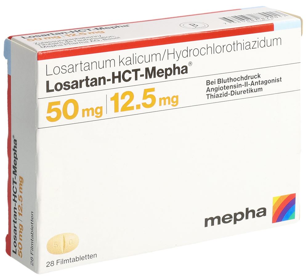 LOSARTAN-HCT Mepha Lactab 50/12.5mg 28 pce