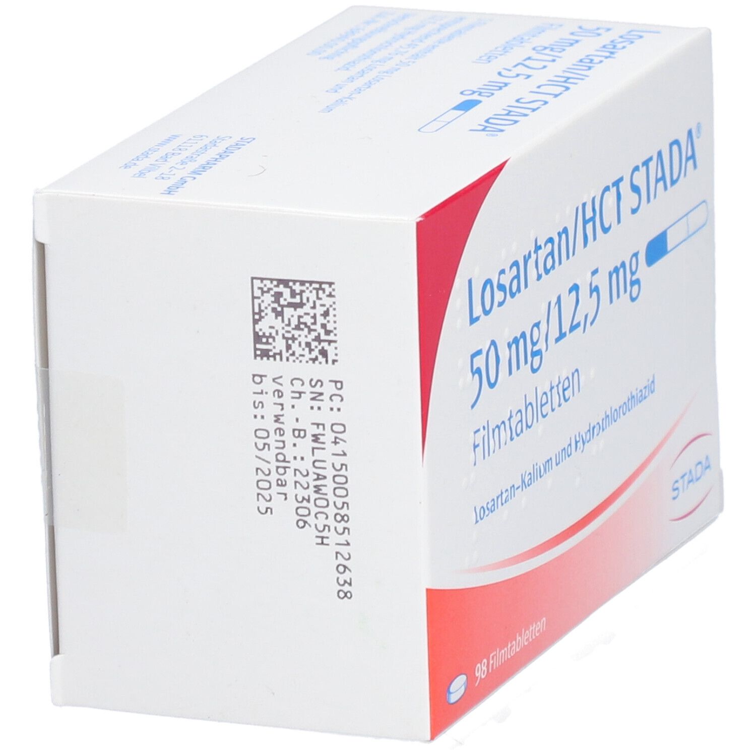 Losartan-HCT-Mepha 50 mg/12.5 mg, Filmtabletten
