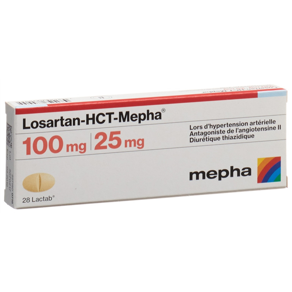 LOSARTAN-HCT Mepha Lactab 100/25mg 28 pce