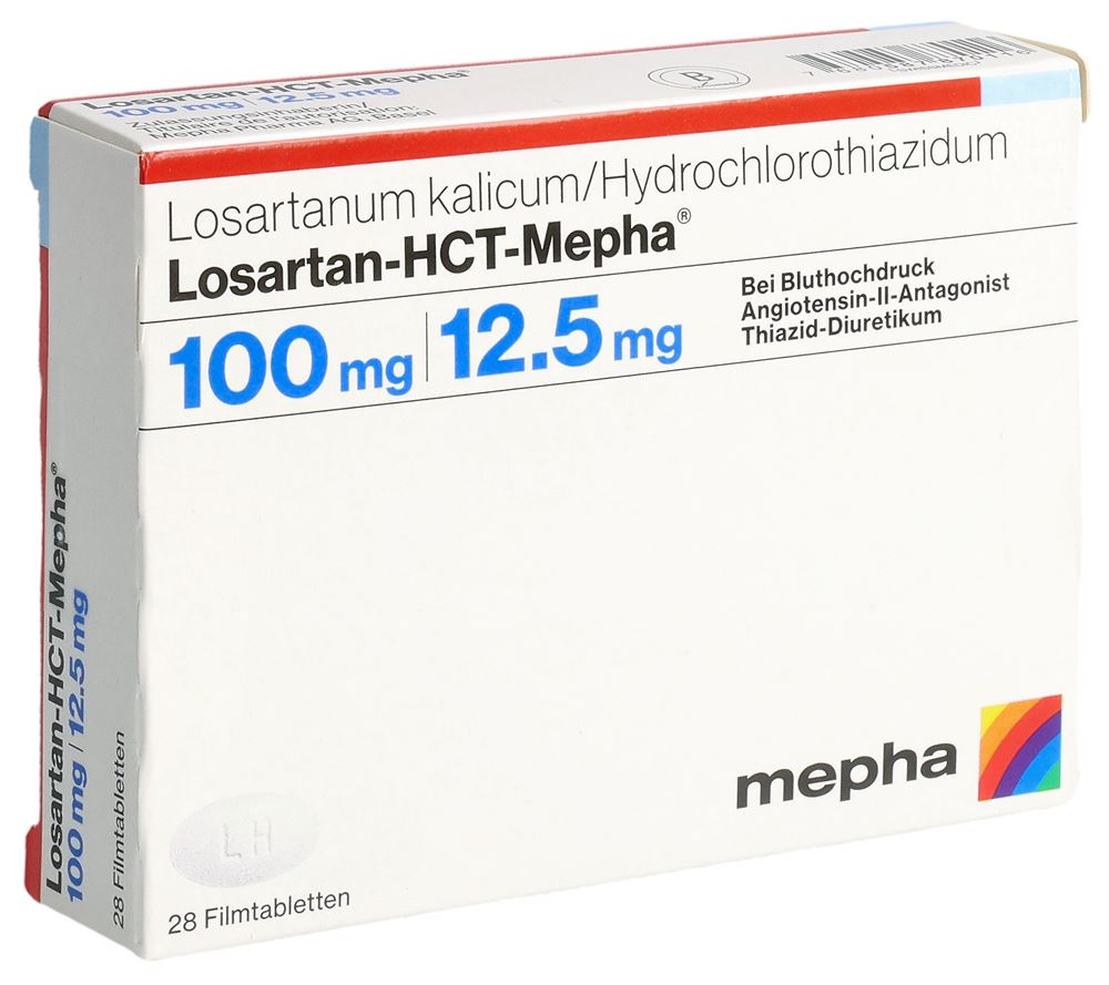 LOSARTAN-HCT Mepha Lactab 100/12.5mg 28 pce