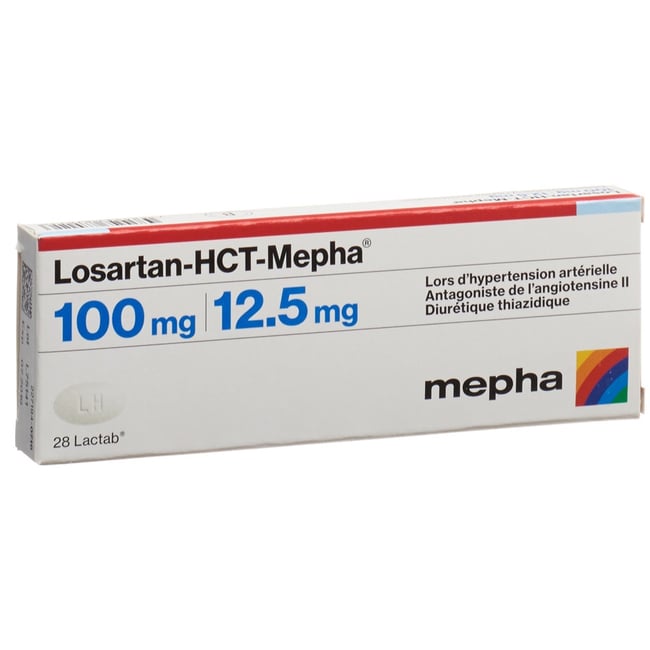 Losartan-HCT-Mepha 100 mg/12.5 mg, Filmtabletten
