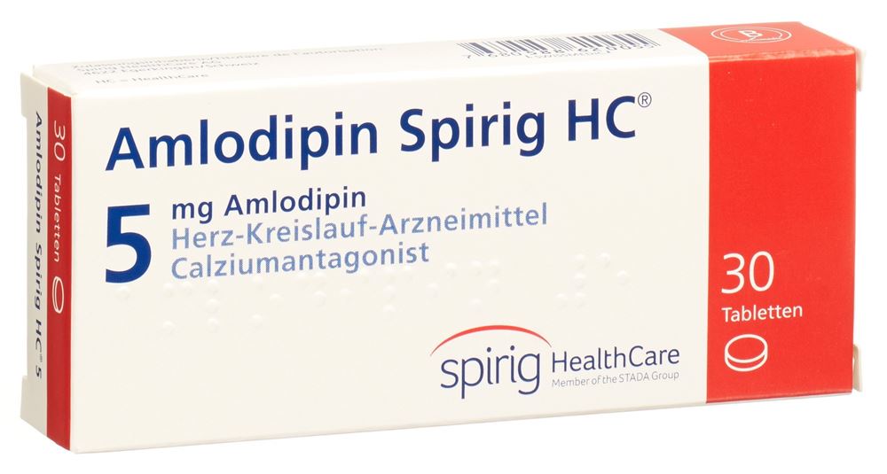 AMLODIPINE Spirig HC cpr 5 mg 30 pce