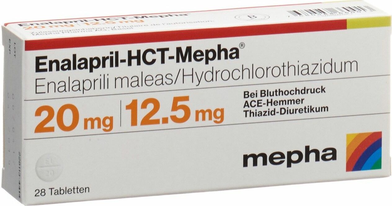 ENALAPRIL-HCT Mepha cpr 20/12.5 mg 28 pce