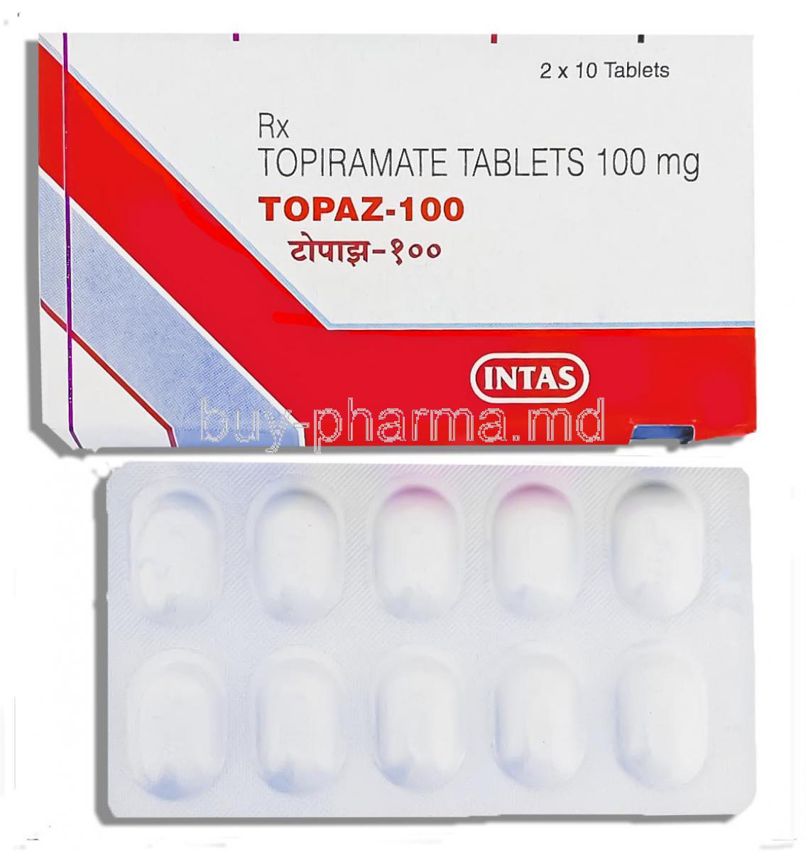 Topiramat-Mepha Teva 100 mg, Lactab