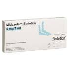MIDAZOLAM Sintetica sol inj 5 mg/ml 10 amp 1 ml
