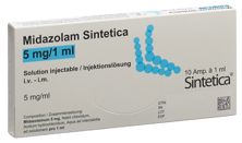 MIDAZOLAM Sintetica sol inj 5 mg/ml 10 amp 1 ml