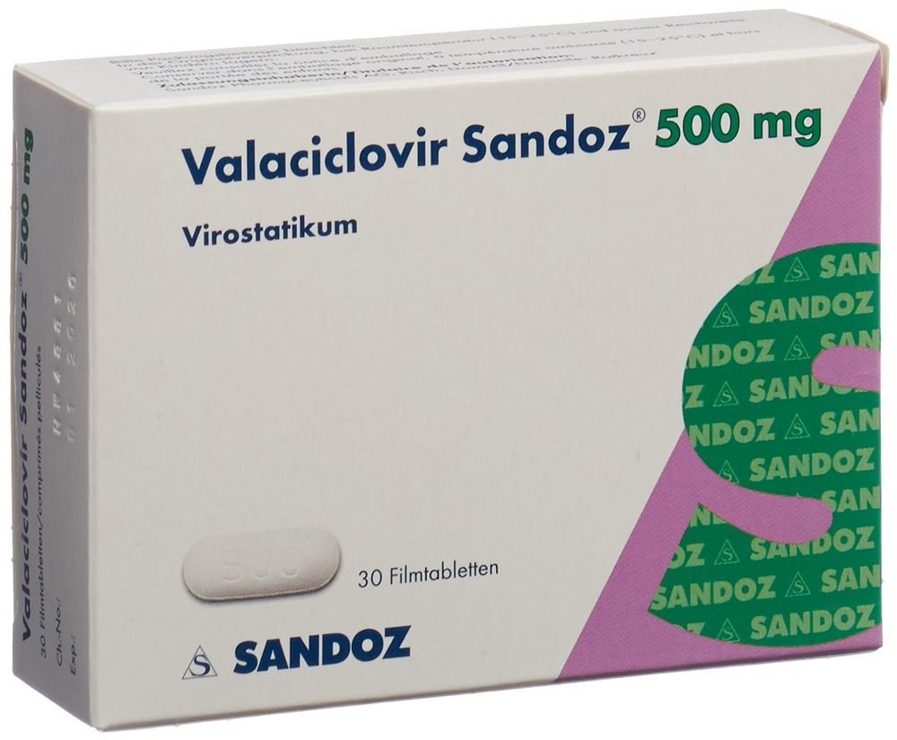 VALACICLOVIR Sandoz cpr pell 500 mg 30 pce