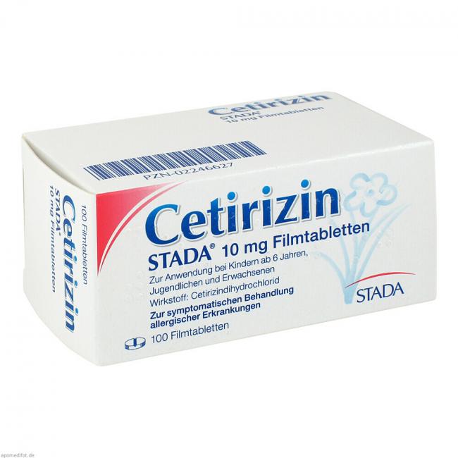 Cetirizin Stada, Filmtabletten