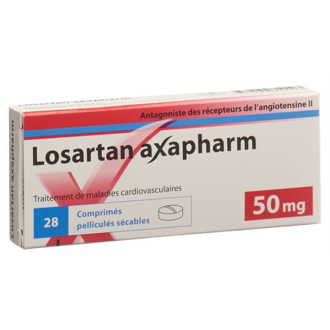 LOSARTAN axapharm cpr pell 50 mg 28 pce