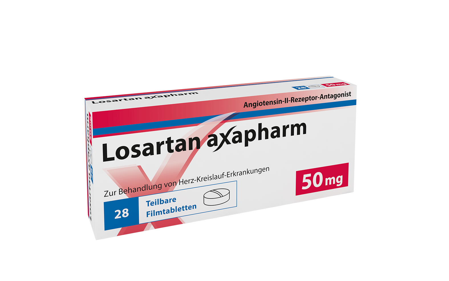 LOSARTAN axapharm cpr pell 50 mg 98 pce