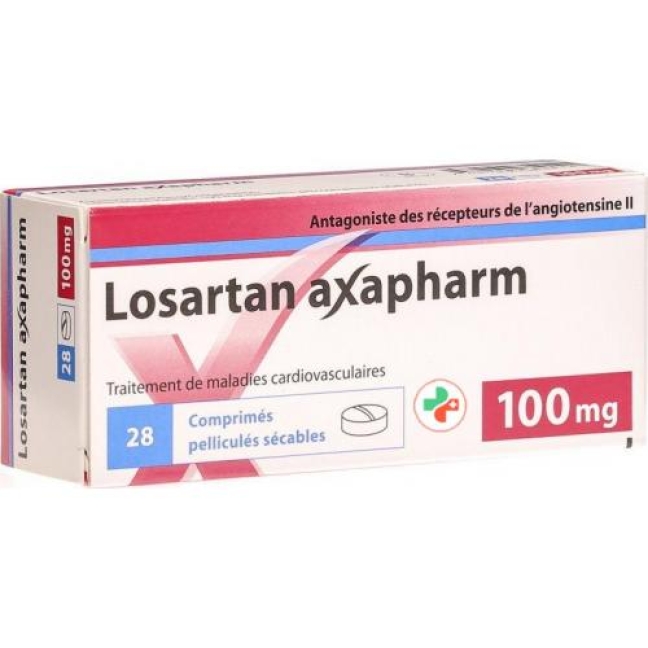 LOSARTAN axapharm cpr pell 100 mg 28 pce