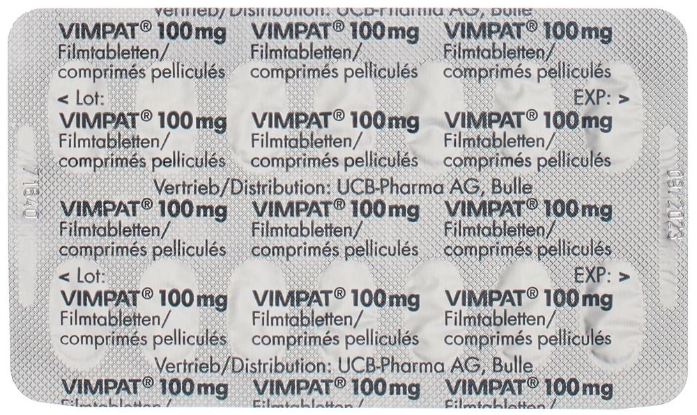 VIMPAT cpr pell 100 mg 168 pce