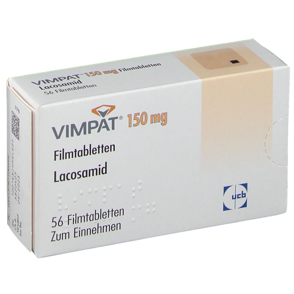 Vimpat 150 mg, comprimés pelliculés