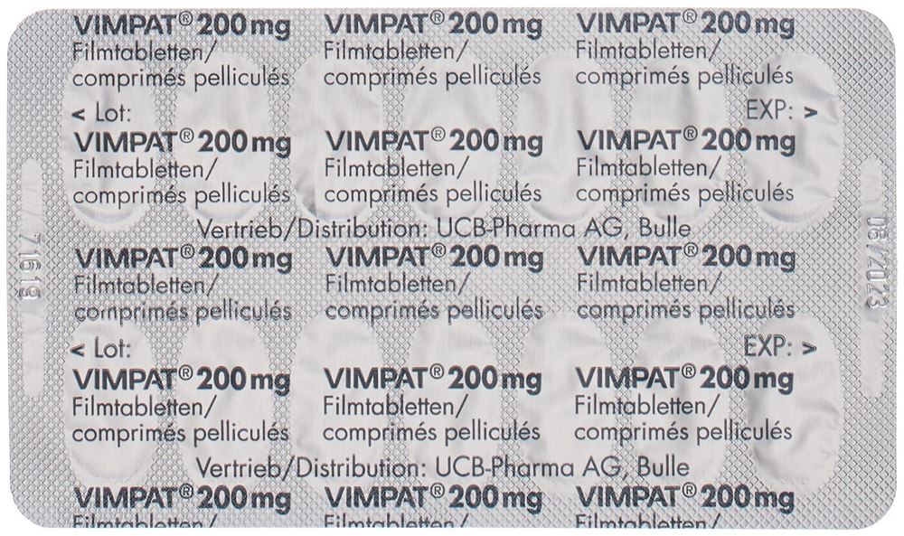 VIMPAT cpr pell 200 mg 14 pce