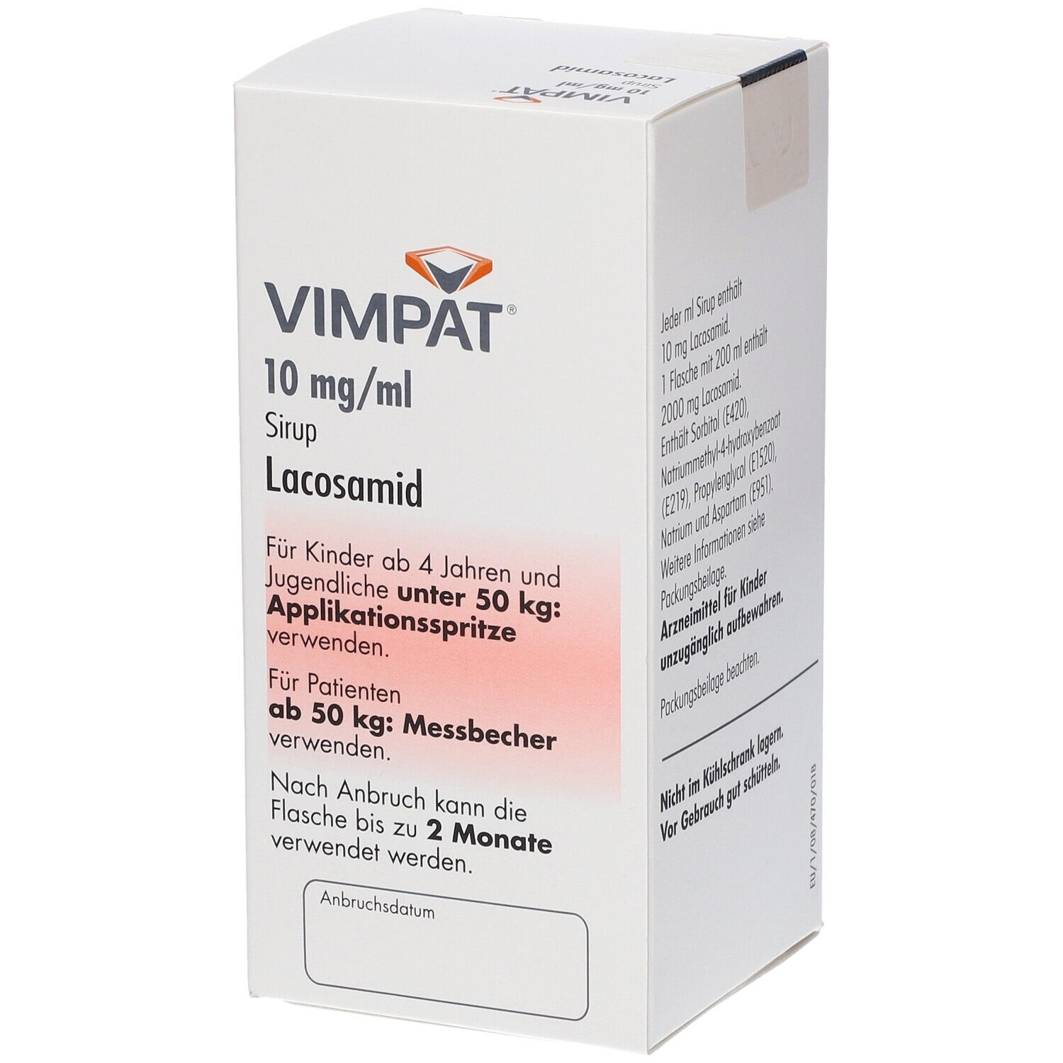 Vimpat 10 mg/ml, sirop