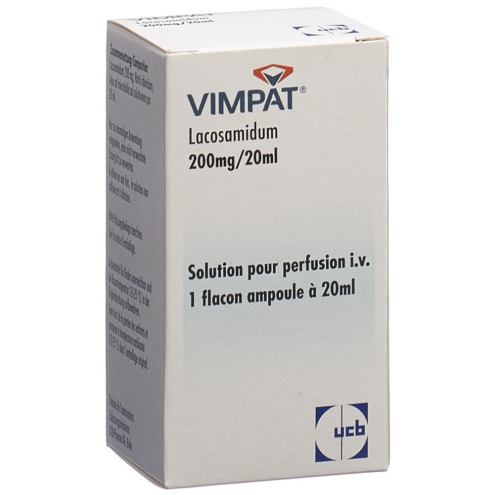 Vimpat 200 mg/ 20 ml, solution pour perfusion