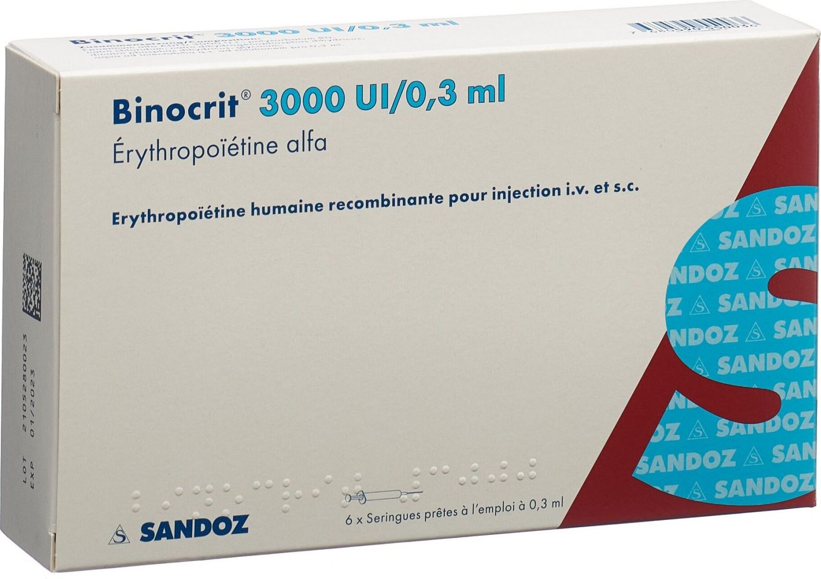 Binocrit 3000 IE/0,3 ml, Injektionslösung in Fertigspritzen