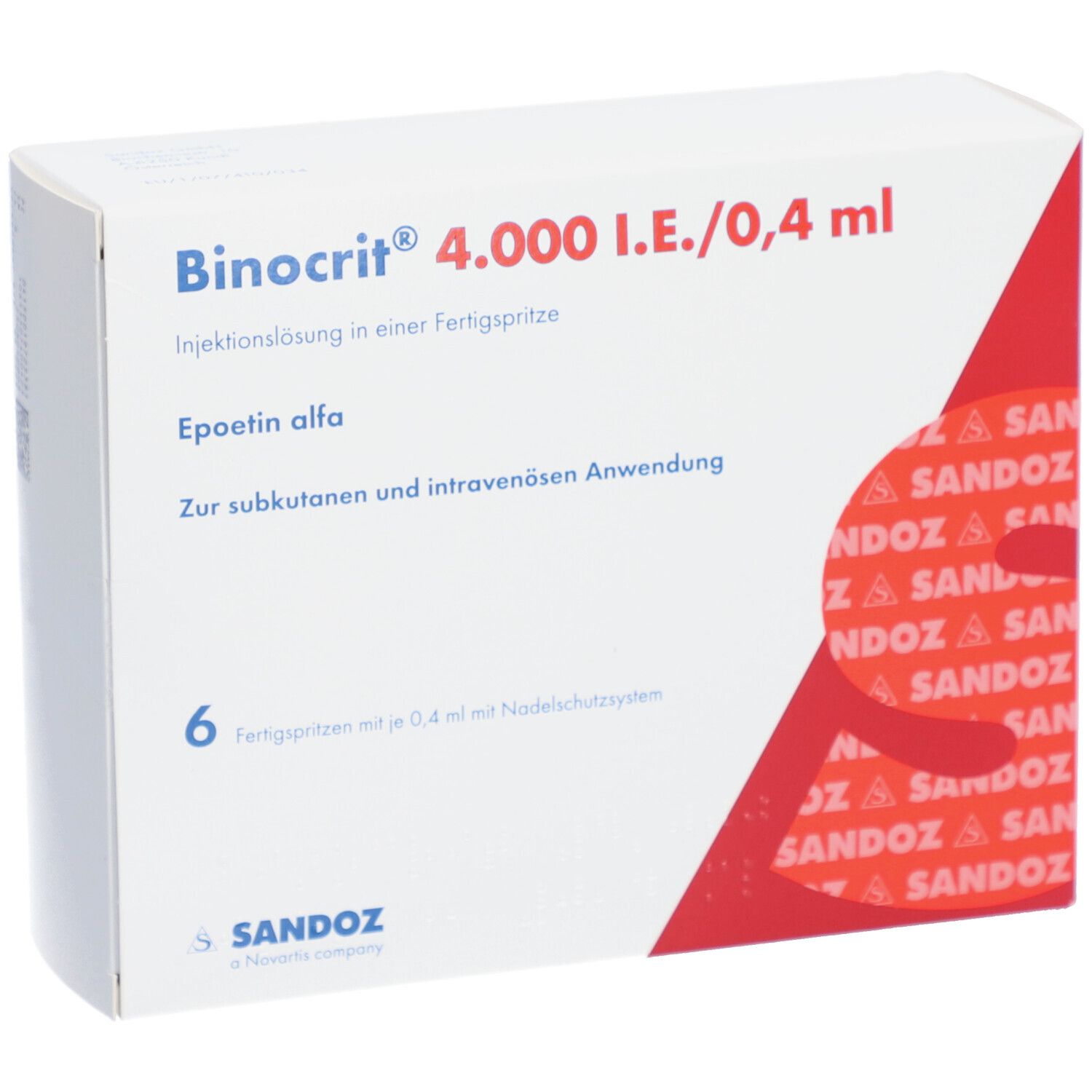 Binocrit 4000 IE/0,4 ml, Injektionslösung in Fertigspritzen