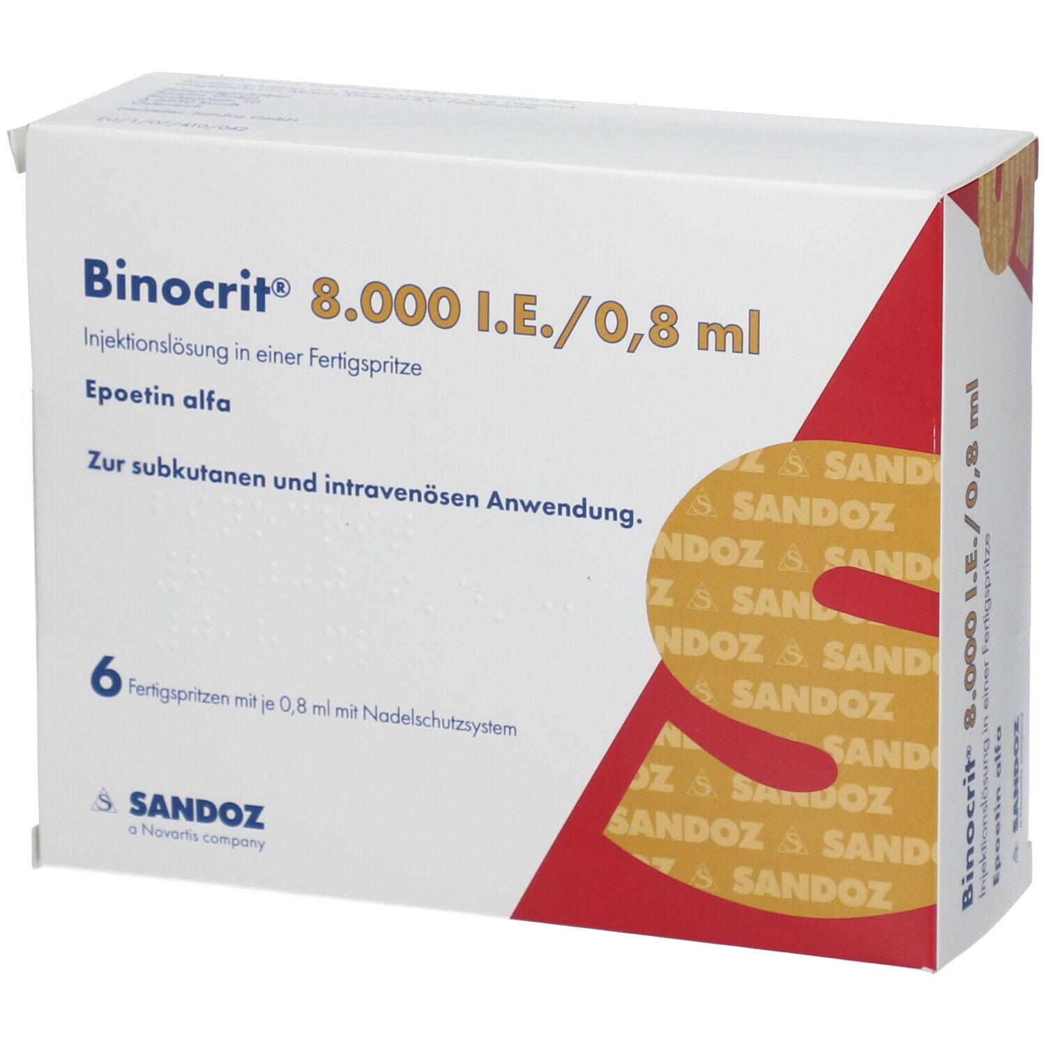 Binocrit 9000 IE/0,9 ml, Injektionslösung in Fertigspritzen