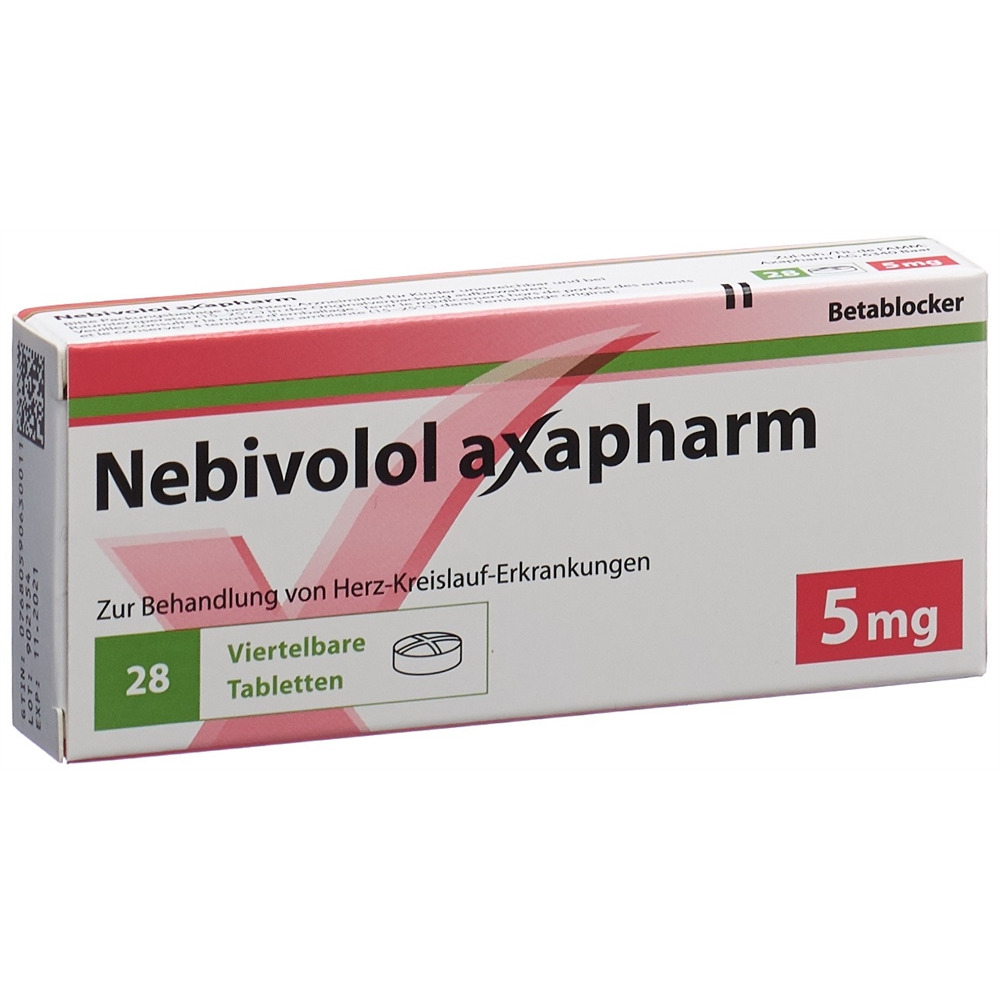 NEBIVOLOL axapharm cpr 5 mg 28 pce