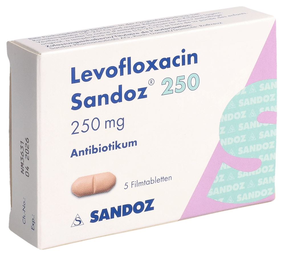 LEVOFLOXACINE Sandoz cpr pell 250 mg 5 pce