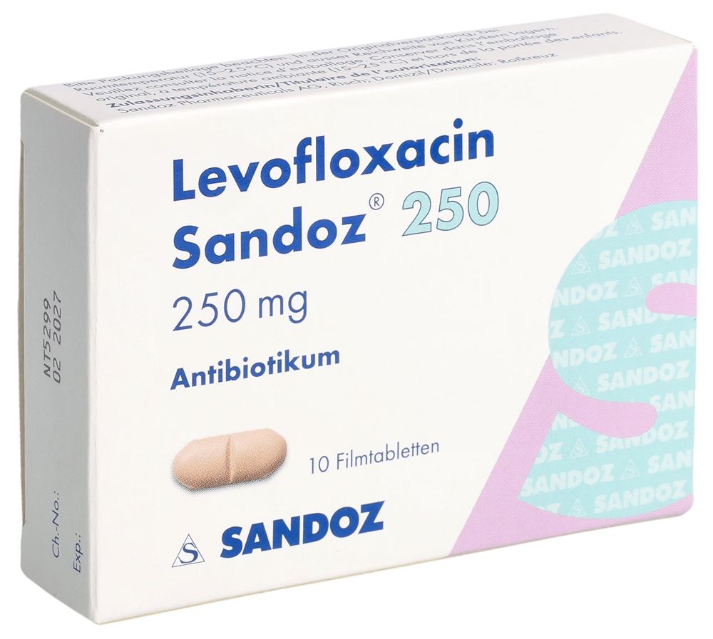 LEVOFLOXACINE Sandoz cpr pell 250 mg 10 pce