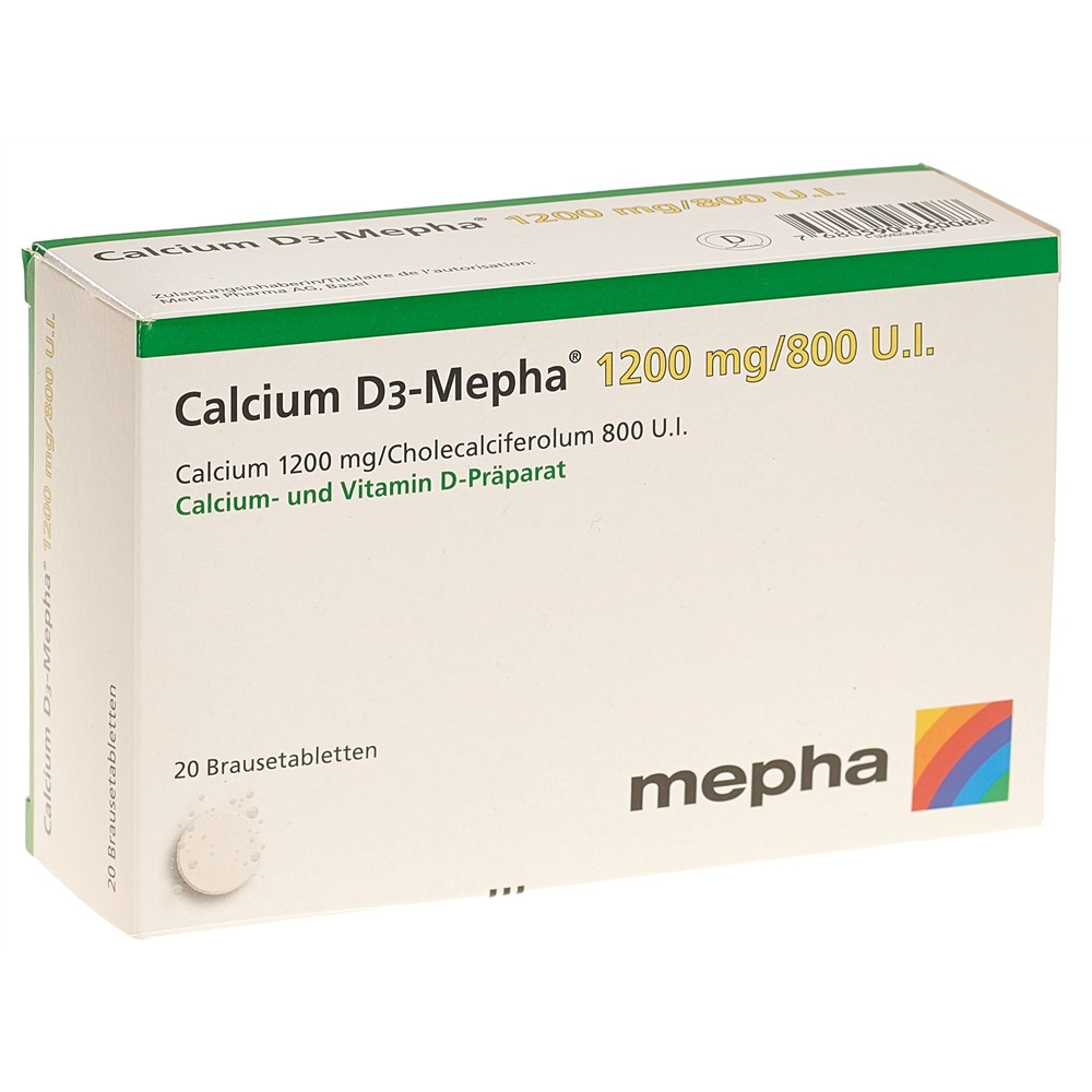 CALCIUM D3 Mepha cpr eff 1200/800 20 pce
